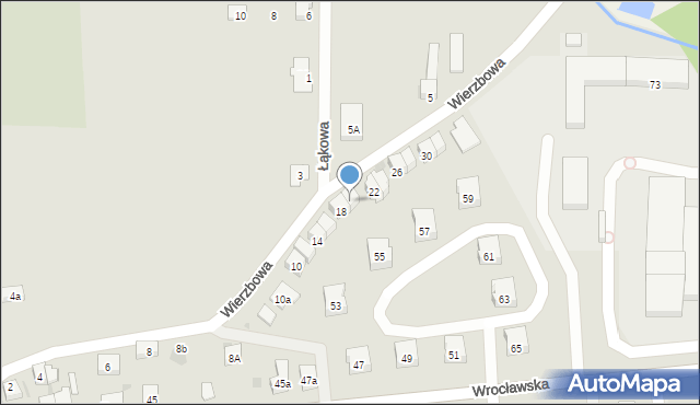 Środa Śląska, Wierzbowa, 20, mapa Środa Śląska