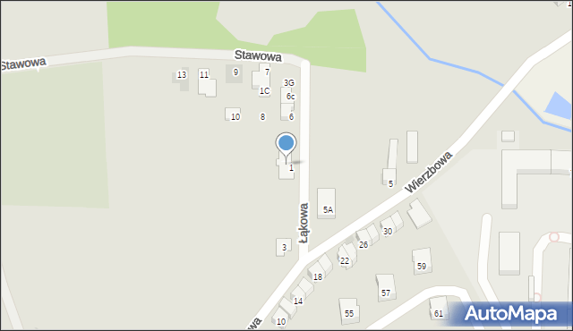 Środa Śląska, Wierzbowa, 3A, mapa Środa Śląska