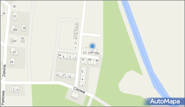 Stanowice, Wiosenna, 10c, mapa Stanowice