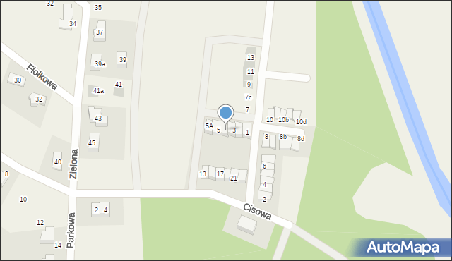 Stanowice, Wiosenna, 3A, mapa Stanowice