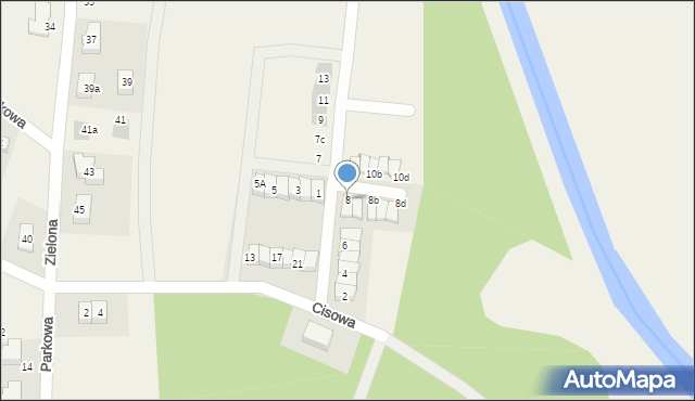 Stanowice, Wiosenna, 8, mapa Stanowice