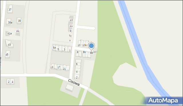 Stanowice, Wiosenna, 8d, mapa Stanowice