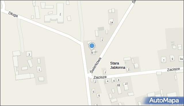 Stara Jabłonna, Wiejska, 6, mapa Stara Jabłonna