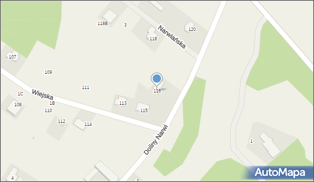 Stara Łomża przy Szosie, Wiejska, 116, mapa Stara Łomża przy Szosie