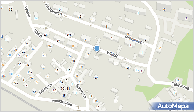 Starachowice, Widok, 3b, mapa Starachowic