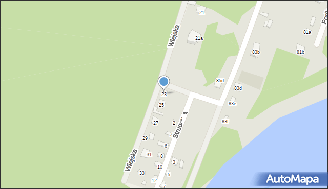 Starachowice, Wiejska, 23, mapa Starachowic