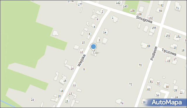 Starachowice, Wiejska, 7, mapa Starachowic