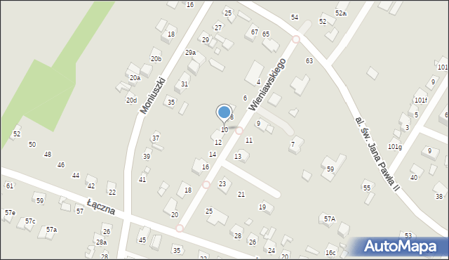 Starachowice, Wieniawskiego Henryka, 10, mapa Starachowic