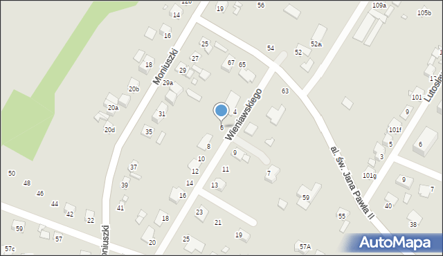 Starachowice, Wieniawskiego Henryka, 6, mapa Starachowic