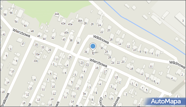 Starachowice, Wierzbowa, 32, mapa Starachowic