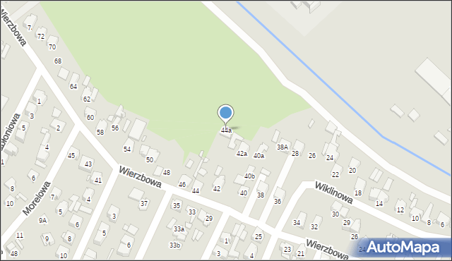 Starachowice, Wierzbowa, 44a, mapa Starachowic