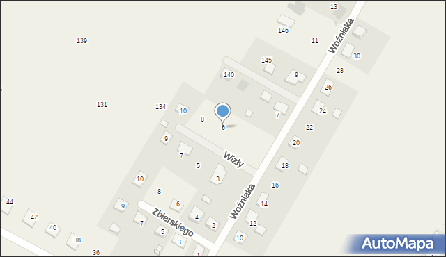 Starczanowo, Wizły Jana, 6, mapa Starczanowo