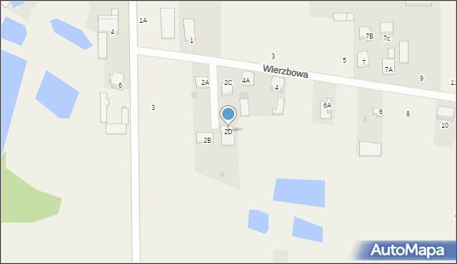 Stare Kupiski, Wierzbowa, 2D, mapa Stare Kupiski