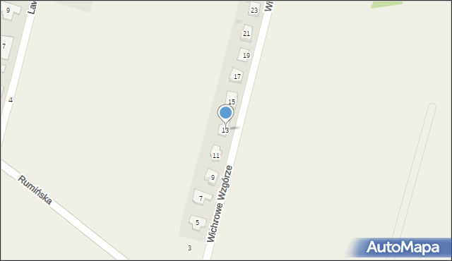 Stare Miasto, Wichrowe Wzgórze, 13, mapa Stare Miasto