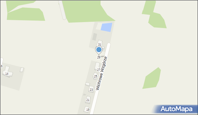 Stare Miasto, Wichrowe Wzgórze, 29, mapa Stare Miasto