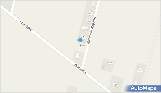 Stare Miasto, Wichrowe Wzgórze, 3, mapa Stare Miasto