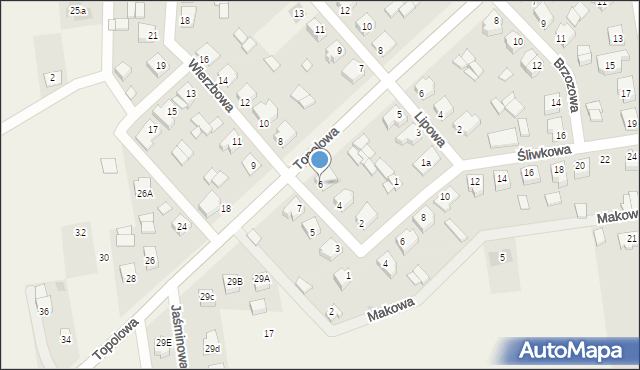 Stare Miasto, Wierzbowa, 6, mapa Stare Miasto