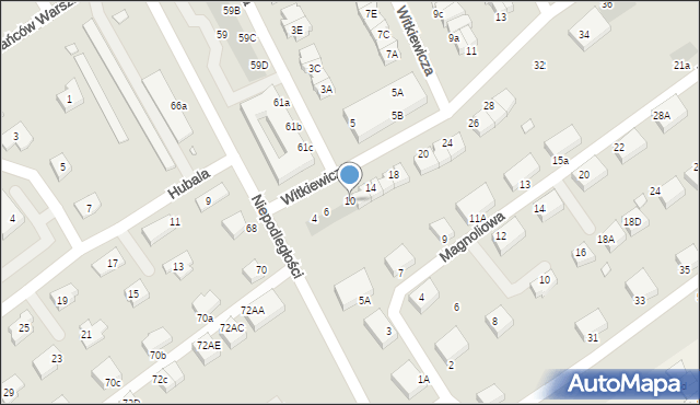 Stargard, Witkiewicza Stanisława Ignacego, 10, mapa Stargard