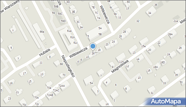 Stargard, Witkiewicza Stanisława Ignacego, 14, mapa Stargard