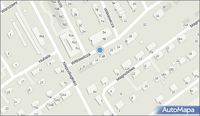 Stargard, Witkiewicza Stanisława Ignacego, 16, mapa Stargard