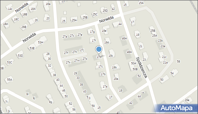 Stargard, Witkiewicza Stanisława Ignacego, 17d, mapa Stargard