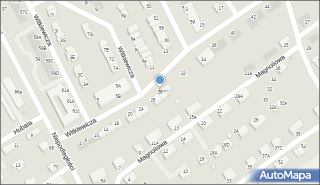 Stargard, Witkiewicza Stanisława Ignacego, 28, mapa Stargard