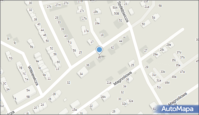 Stargard, Witkiewicza Stanisława Ignacego, 40, mapa Stargard