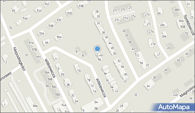 Stargard, Witkiewicza Stanisława Ignacego, 9h, mapa Stargard