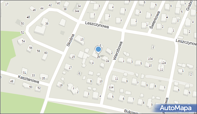 Starogard Gdański, Wierzbowa, 2b, mapa Starogard Gdański
