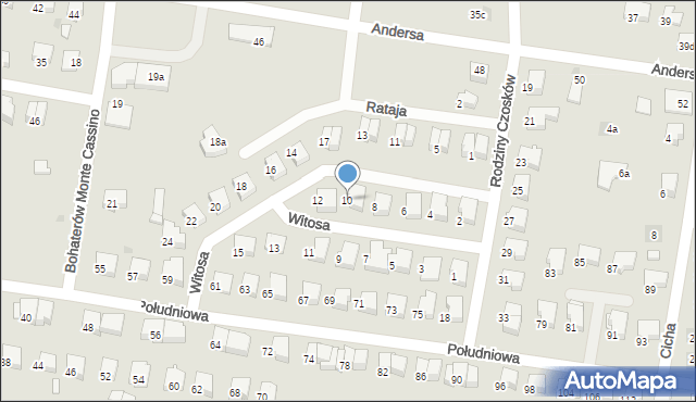 Starogard Gdański, Witosa Wincentego, 10, mapa Starogard Gdański