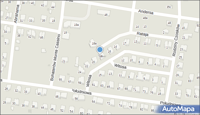 Starogard Gdański, Witosa Wincentego, 18A, mapa Starogard Gdański