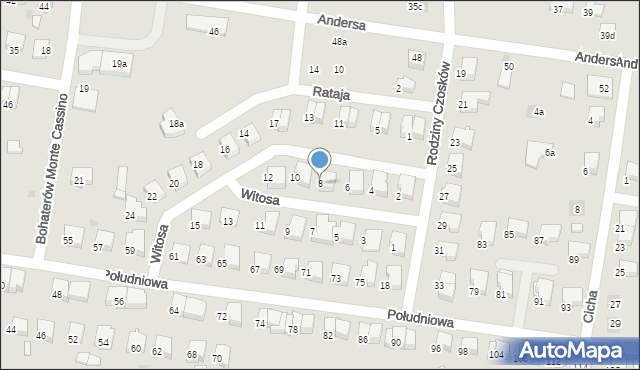 Starogard Gdański, Witosa Wincentego, 8, mapa Starogard Gdański