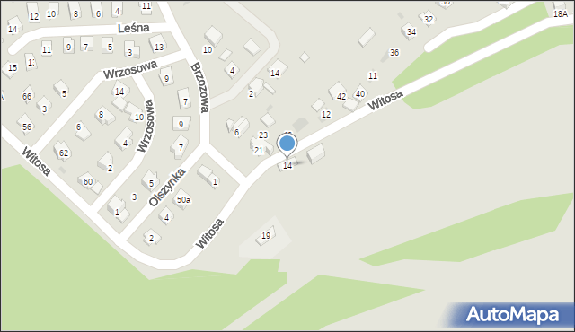 Stary Sącz, Witosa Wincentego, 14, mapa Stary Sącz