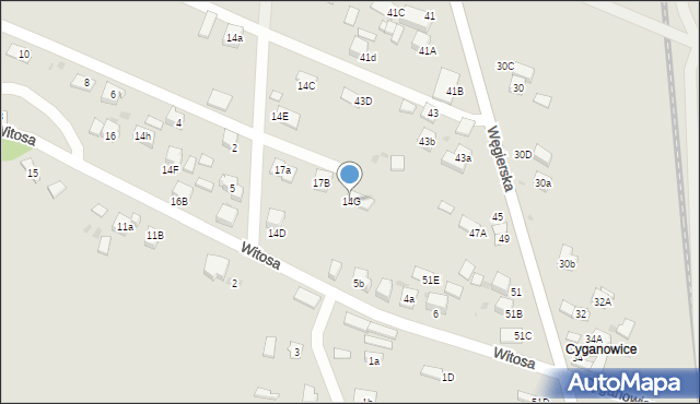 Stary Sącz, Witosa Wincentego, 14G, mapa Stary Sącz