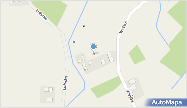 Stary Węgliniec, Wiejska, 1a, mapa Stary Węgliniec