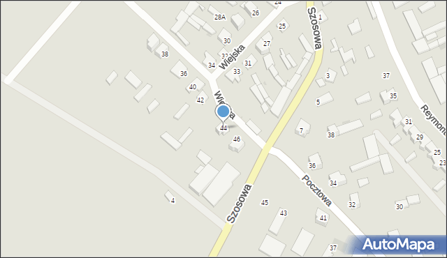 Stawiski, Wiejska, 44, mapa Stawiski