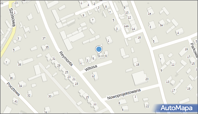 Stawiski, Witosa Wincentego, 7, mapa Stawiski