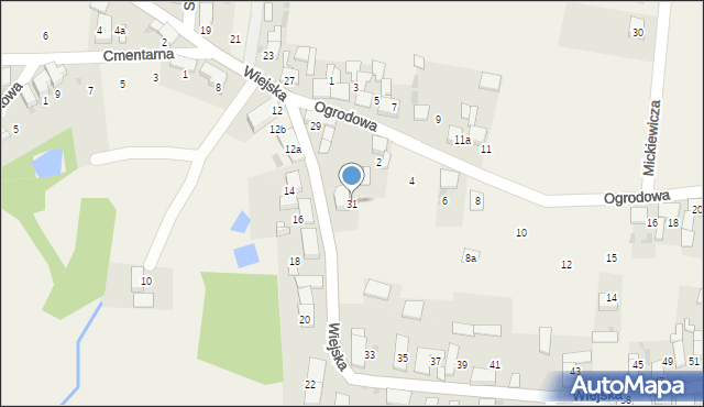 Steblów, Wiejska, 31, mapa Steblów