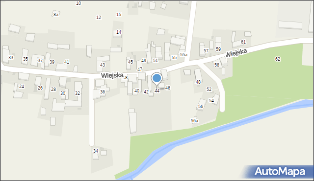 Steblów, Wiejska, 44, mapa Steblów