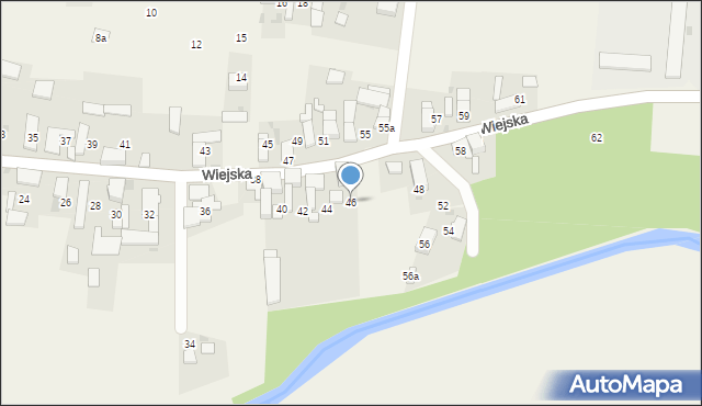 Steblów, Wiejska, 46, mapa Steblów