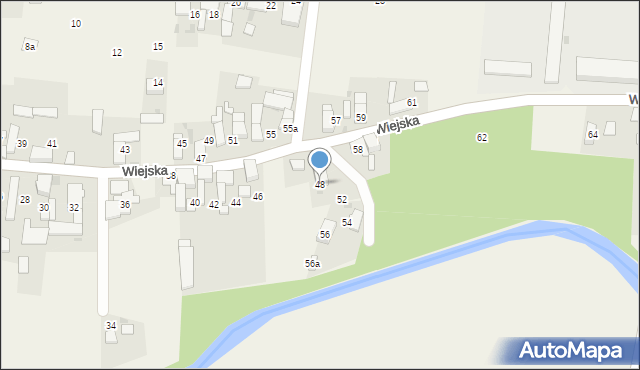 Steblów, Wiejska, 48, mapa Steblów