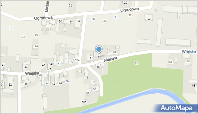 Steblów, Wiejska, 59, mapa Steblów