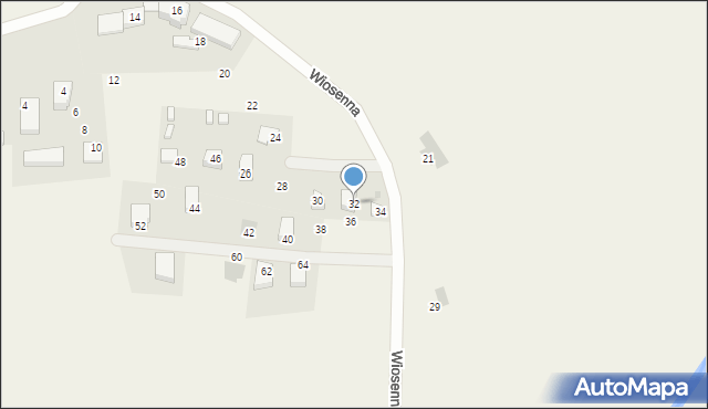 Stegna, Wiosenna, 32, mapa Stegna