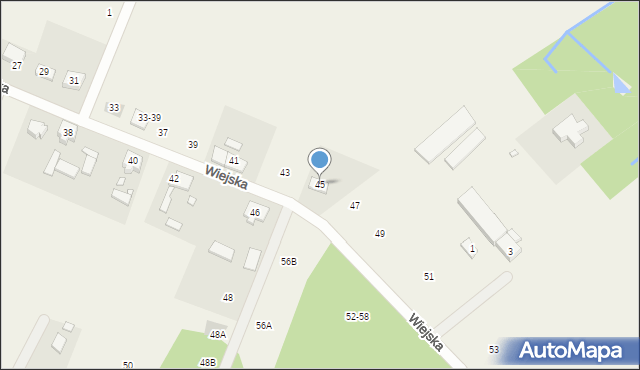Stęszewko, Wiejska, 45, mapa Stęszewko
