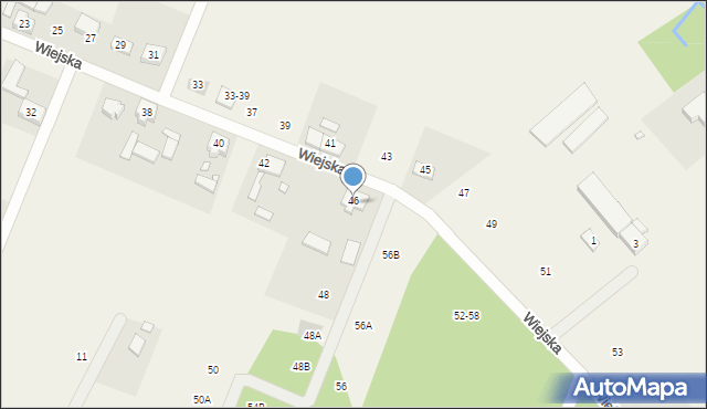 Stęszewko, Wiejska, 46, mapa Stęszewko