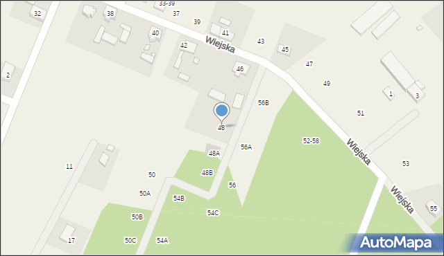 Stęszewko, Wiejska, 48, mapa Stęszewko