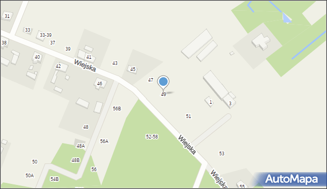Stęszewko, Wiejska, 49, mapa Stęszewko