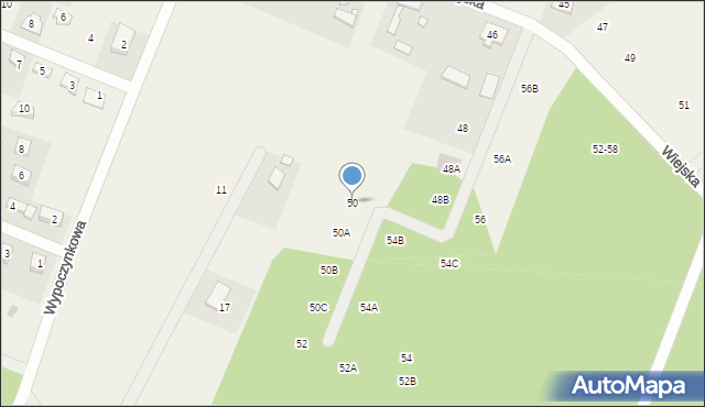 Stęszewko, Wiejska, 50, mapa Stęszewko