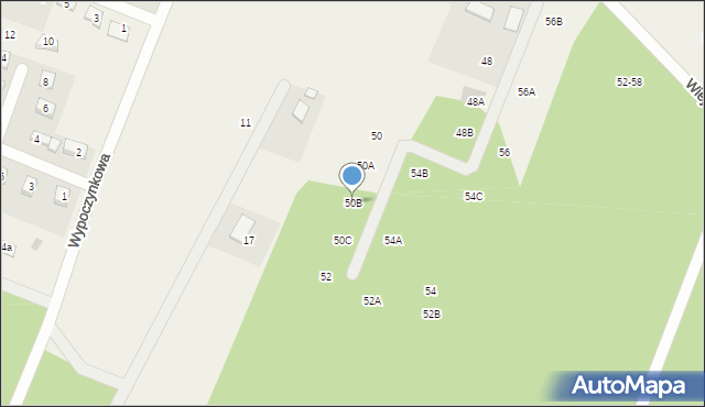 Stęszewko, Wiejska, 50B, mapa Stęszewko