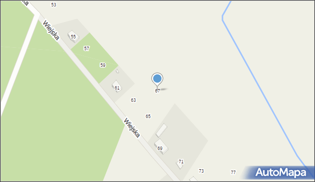 Stęszewko, Wiejska, 67, mapa Stęszewko